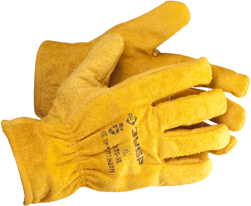 Перчатки ЗУБР МАСТЕР кожаные рабочие, с подкладкой, XL